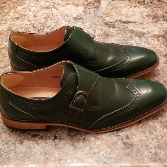 UV Signature Forest Green Dress Shoes - Picture 2 of 4